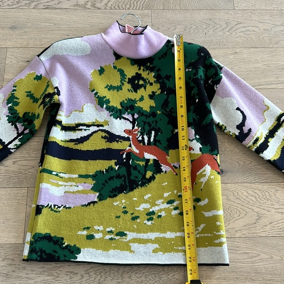 Anthropologie Maeve Fanciful Mock Neck Sweater size XS - Picture 4 of 9